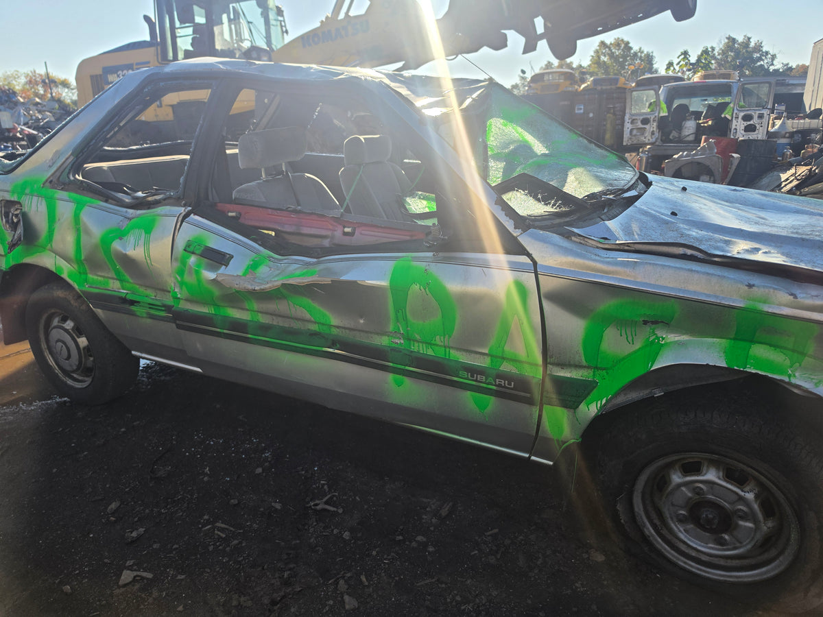 Dented, smashed car at Radicals Car SMASH in Quakertown, PA