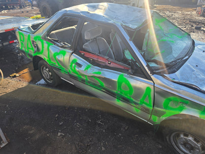Smashed car windshield after a Radicals Car SMASH